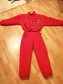 Vintage Online Italy 80er Skianzug Skioverall Herren Top Zustand Rot Gr. 50 