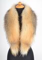 Z440 FUCHSKRAGEN FUCHS STOLA PELZKRAGEN SCHAL FÜR MANTEL - FOX FUR COLLAR STOLE