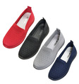 Slipper Sneaker Schlupfschuhe Stoffschuhe Slip-On Atmungsaktiv Komfort Gr. 36-41