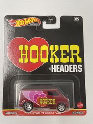 1:64 Hot Wheels Premium Hooker Headers - Custom 77 Dodge Van DLB45