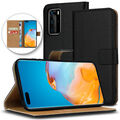 Handy Hülle für Huawei P40 Pro Tasche Schwarz Leder Schutzhülle Flip Case Cover