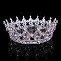 5cmHohe Prinzessin Königin Runde Krone Hochzeit Tiara.24 Farben 13cm Durchmesser