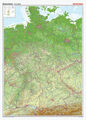 Posterkarten Geographie: Riesenposter Deutschland, physisch. 1 : 750.000