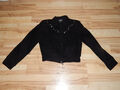 Zara Into the Night Jeansjacke Jacke / S 36 Glitzer Pilotenjacke Limited Edition