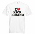 T-Shirt I LOVE KICK BOXING - KICKBOXEN - MMA - KAMPFSPORT - KAMPFSPORTUNTERRICHT