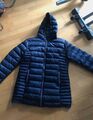 TOP! Steppjacke/Daunenjacke Gina Menotti dunkelblau-grau, Gr. 46 m. Kapuze