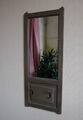 Spiegel mit Haken Wandspiegel Design Fenster Tür Garderobe Landhaus Shabby NEU
