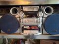 JVC Stereo Anlage 4400W 3xCD/2x Tape/ Radio/ Karaoke/ 2xMic Eingang Front