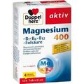 DOPPELHERZ Magnesium 400+B1+B6+B12+Folsäure Tabl. 120 St PZN 16350185