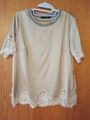 Elegance Shirt von River Woods, 40, glänzend, grau beige nude, spitze,wie neu***