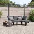 Gartenmöbel Sofa Gartenbank Garten Garnitur Lounge Sitzgruppe Aluminium vidaXL