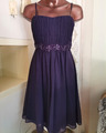  VERA MONT Kleid Abendkleid DRESS Spitze Elegant EDEL wie Neu GR 38 S/M PURPLE