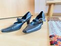 TAMARIS Gr 38 Schuhe Pumps Schnalle Sandale Urlaub tanzen schwarz Nieten