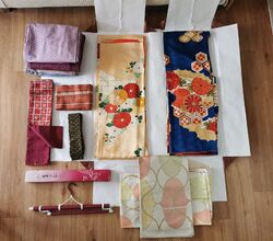 Set Kimonos Furisode Iromuji Houmongi Obi