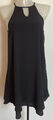 Only Damen Kleid Sommer Kleid Ermen Los Schwarz Gr.34 Polyester