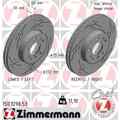 2x ZIMMERMANN Black Z Bremsscheibe 150.1298.53