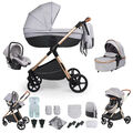 MAGIC ZC Kinderwagen 4 In 1 Pasgeboren Kinderwagen Luxus High Performance