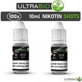 100x Nikotin Shots 20mg ULTRABIO 10ml VG/PG 50/50 70/30 Shot Base für E-Liquid