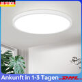 LED Decken Lampe Rund Wand Flur Küchen Wohn Zimmer Bad IP44 Leuchte 24 Watt