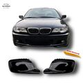 Spiegelkappen Sport passend für BMW 3er E46 Coupe Cabrio Schwarz Glanz