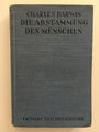 Charles Darwin: Die Abstammung des Menschen - geb. Ausgabe Kröner Verlag 1923