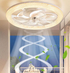 LED Deckenventilator mit Beleuchtung Licht Deckenleuchte Deckenlampe Wohnzimmer