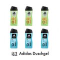 6 X Adidas Duschgel 250ml 3in1 -  Ice Dive / Active Start in 3 Varianten