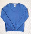 Pullover von LINEA TESINI by HEINE Blau Feinstrick 100% Baumwolle  Gr. 38