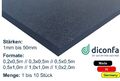 EPDM Moosgummi Zellkautschuk Dichtmatte Isolierung Dämmung - Dicke: 1mm bis 50mm