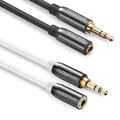 deleyCON 3,5mm Klinken Kabel Stereo Audio Hifi Klinke Kabel Audiokabel AUX Kabel