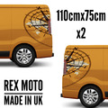 Für Renault Trafic CAMPER VAN GRAFIK AUFKLEBER VINYL AUFKLEBER REISEKOMPASS