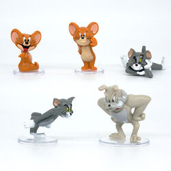 Disney Kind Tom and Jerry Spielzeug Cake Topper Decor Figur Modell Statue 5PCS