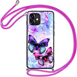 Hülle mit Band für Samsung A15 A16 A53 A54 A55 S23 S24 FE Handykette Case P2 XT