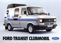 Ford Transit Clubmobil Prospekt 1980 11/80 D 1 Blatt Katalog catalog prospectus