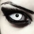 Weiße farbige Zombie Kontaktlinsen mit / ohne Stärke Halloween Kostüm Farblinsen