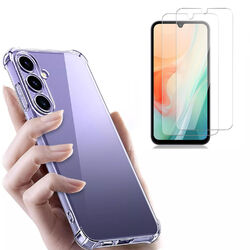 Hülle + Schutzglas 3in1 für Samsung Galaxy A14 A15 A24 A25 A34 A35 A54 A55 Case