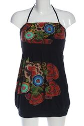 DESIGUAL Neckholderkleid Damen Gr. DE 36 schwarz-rot-grün Casual-Look