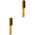  Set of 2 Salon Bartbürste Gesichtsbürste Männer Gesichtsreinigungsbürste Mann