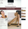 FEIN & ELASTISCH - 2 Feinstrumpfhosen, transparent-20den, div.Fbn.+Gr.  *disee*