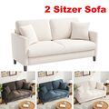 2-Sitzer Sofa Stoffsofa Doppelsofa abnehmbar Modern Wohnzimmer Sofa mit Kissen