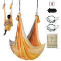 VEVOR Aerial Yoga Hängematte Swing Air Fliegen 5x2,8m Schaukel Golden 1000kg