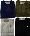 LYLE AND SCOTT LANGARMPULLOVER RUNDHALSAUSSCHNITT NORMALER PASSFORM ZOPFMUSTER