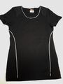 ESPRIT SPORTS T-Shirt kurzarm Rundhals Dame Mädchen schwarz weiß XS S 34 176 TOP