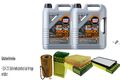 MANN Inspektionspaket 10 L LIQUI MOLY Top Tec 4200 5W-30 für BMW Alpina 7er E32