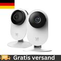 YI Home Kamera 1080P 2 Stücke,IP Überwachungskamera Innen WLAN für Haustier/Baby