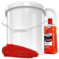 SONAX Autoshampoo Konzentrat 2L + Wascheimer 16L + XL Waschhandschuh + Deckel