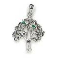 Kettenanhänger Baum des Lebens 925 Silber Oxidiert 3cm Lebensbaum Amulett