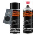 Autolack 2K Spraydosen für Mercedes Daimler Benz 197 Obsidianschwarz Metallic