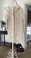 Strickjacke Cardigan Grobstrick  Beige lang Neu 36 38 40 S M L