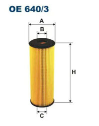 Ölfilter Filtereinsatz OE 640/3 FILTRON für DAEWOO MERCEDES-BENZ PUCH SSANGYONG